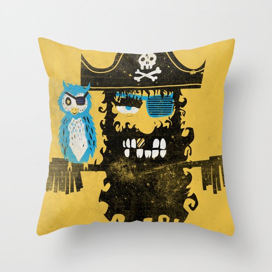 Trendy Pirate Throw Pillow