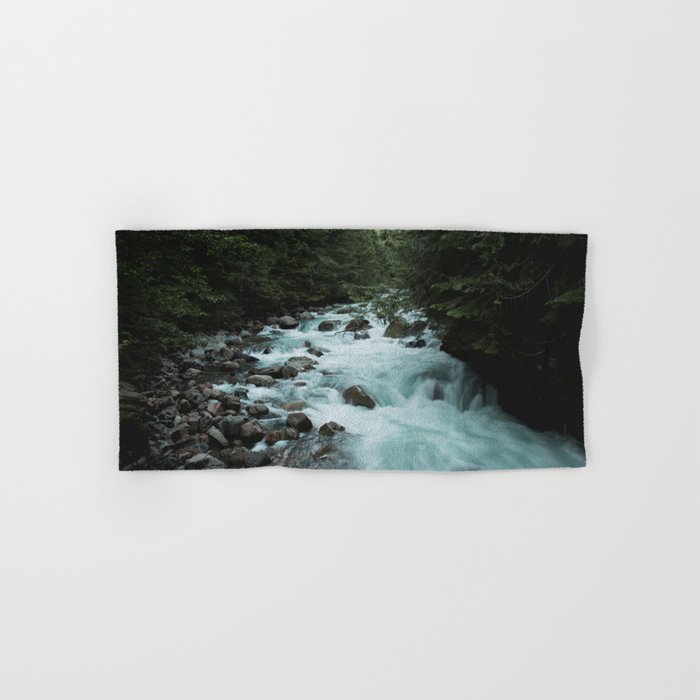 Pacific Northwest River II - Nature Photography Hand & Bath Towel