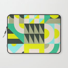 geometric grids pattern with summer vibe Laptop Sleeve