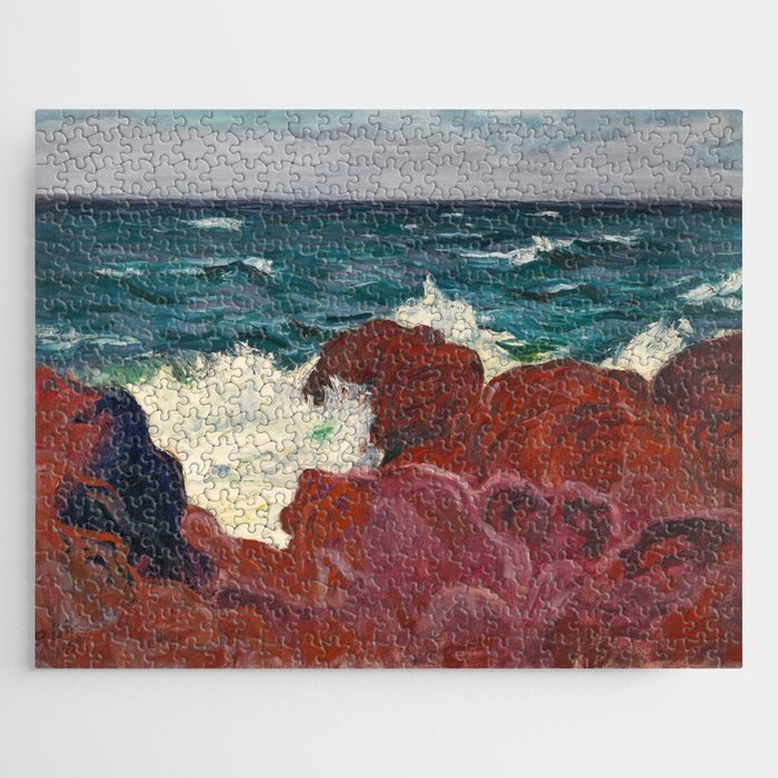 Red Rocks And Sea, 1898 by Roderic O'Conor Jigsaw Puzzle