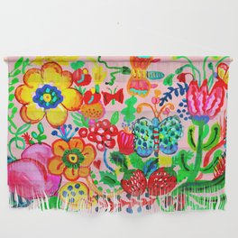 Summer Floral Garden Party Wall Hanging