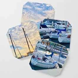 Marina Del Rey Photography Boats Harbor Sailing Coaster