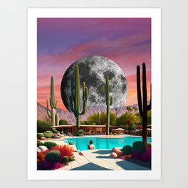Palm Springs vibe Art Print