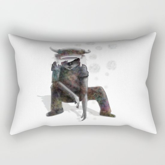 Sifting through for memories Rectangular Pillow