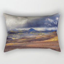 Stormy Clouds over the Laugavegur Trail in Iceland Rectangular Pillow