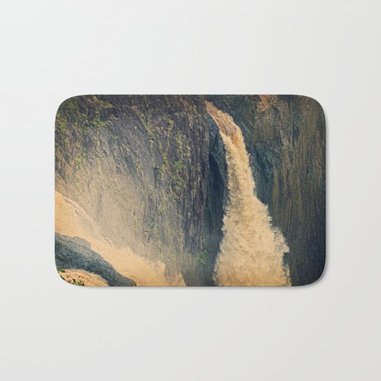 Barron Falls in retro style Bath Mat