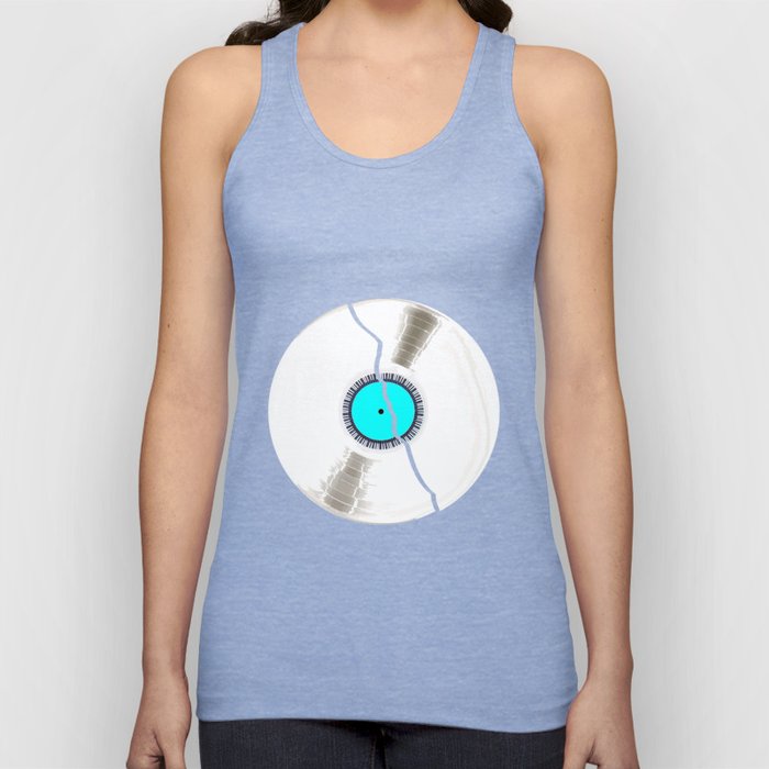 Isolated Broken White Record Tank Top