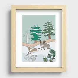 winter trip 3/3 Recessed Framed Print