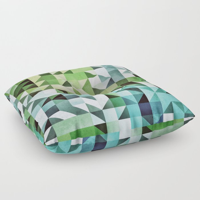:: geometric maze II :: Floor Pillow