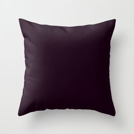 Simply Deep Eggplant Purple Throw Pillow
