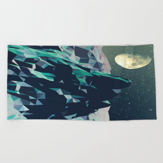 Night Mountains No. 2 Beach Towel