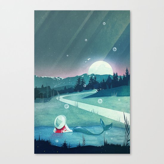 A Mermaid's Dream Canvas Print