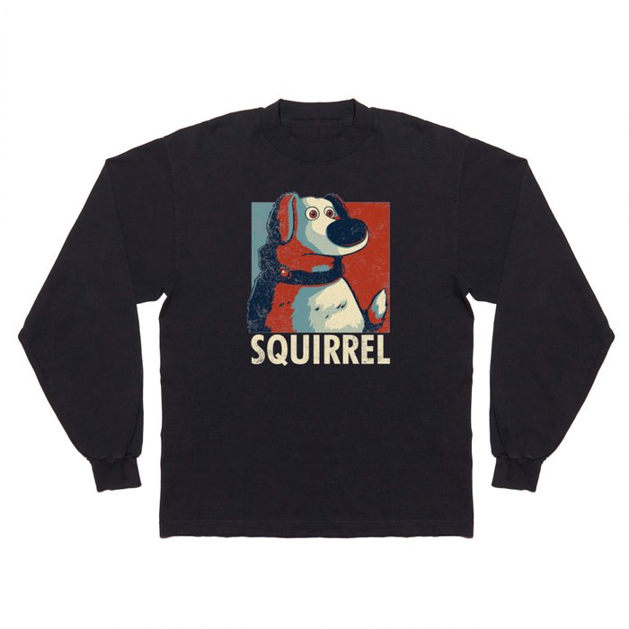 Squirrel Golden Retriever // Obama Hope, Dog for President, Elections Long Sleeve T Shirt
