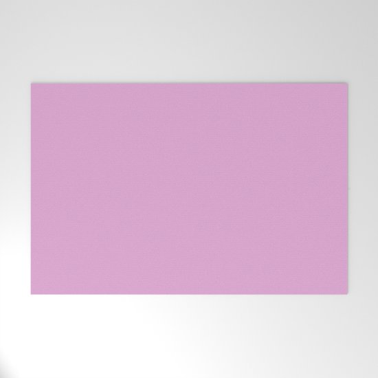 Download From The Crayon Box - Inspired by Razzle Dazzle Rose - Pastel Purple Solid Color Welcome Mat by ...