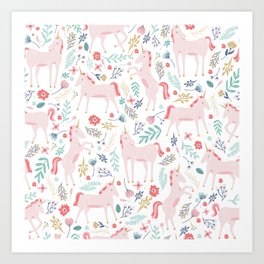 Unicorn Fields Art Print