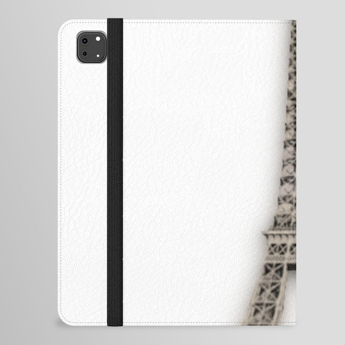 Minimalist Eiffel Tower Black and white iPad Folio Case