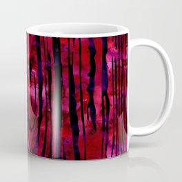 Red Wood Print Coffee Mug
