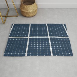 Image Of A Solar Power Panel. Free Clean Energy For Everyone Rug