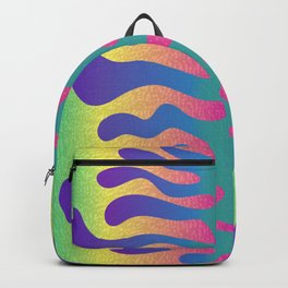 Psychedelic Rainbow Tiger Stripes Backpack | Rainbow, Psychedelia, Ombre, Gradient, Psychedelic, Tigerstripes, Print, Digital, Stripes, Opticalillusion 