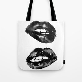 Black Lips Tote Bag