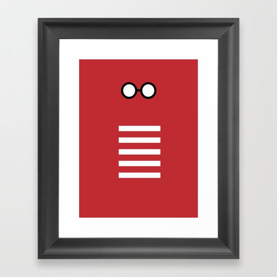 Where's Waldo Minimalism Framed Art Print
