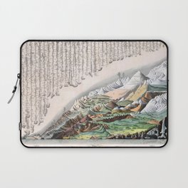 Rivers and Mountains of the World (1829) Laptop Sleeve