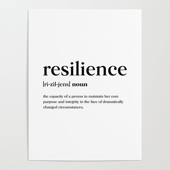 Resilience Definition Poster