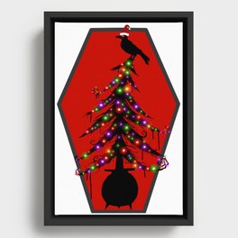 Merry Creepmas | Happy Holidays Christmas Tree Framed Canvas