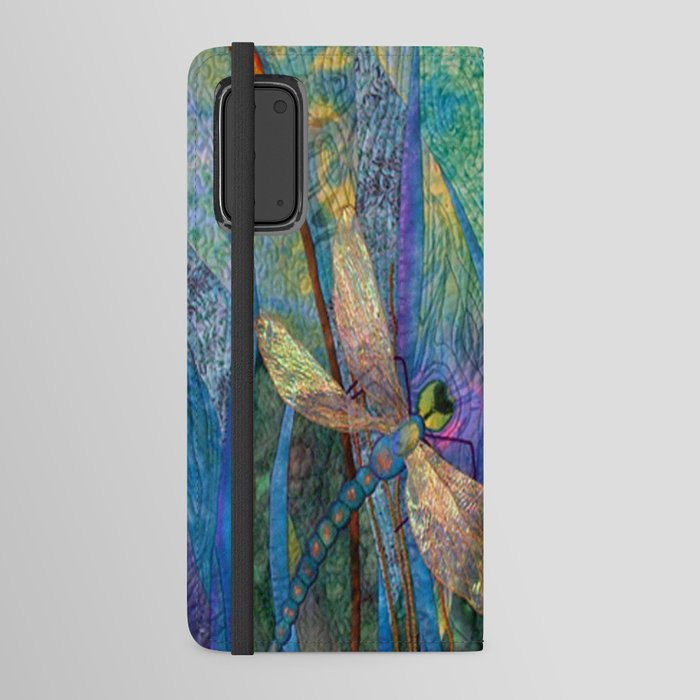 Colorful Dragonflies Android Wallet Case