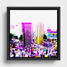 City Pulse Framed Canvas