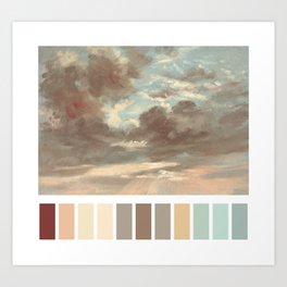 Cloud Study: Stormy Sunset Art Print