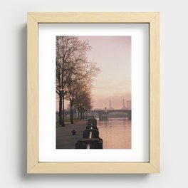 Willamette Riverfront, Portland, Oregon Recessed Framed Print