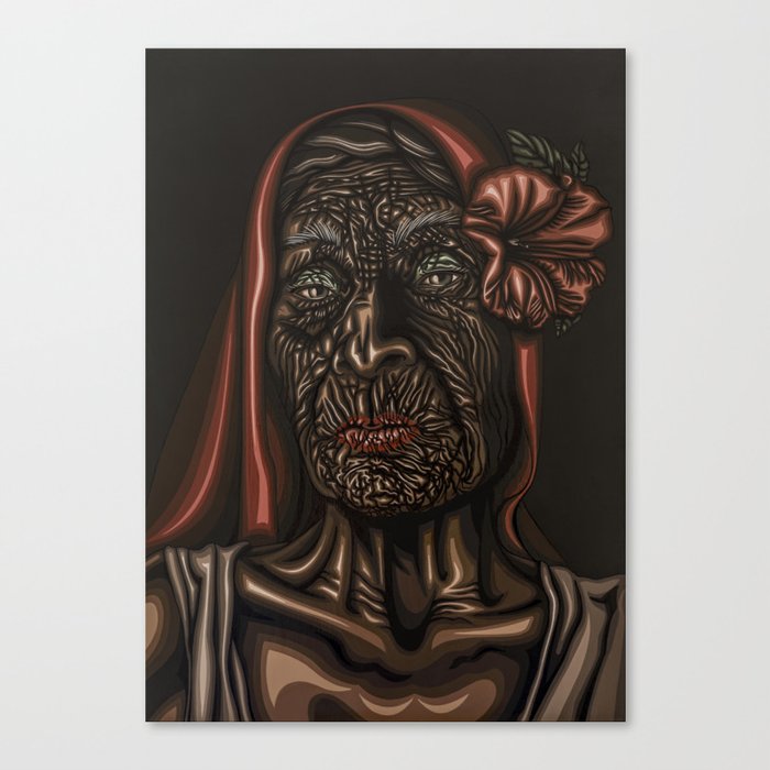 Old Woman Canvas Print