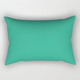 JUNGLE GREEN solid color  Rectangular Pillow