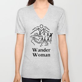 Wander Woman V Neck T Shirt