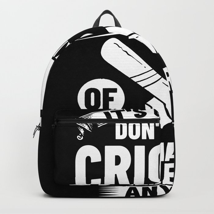 Cricket Game Player Ball Bat Coach Cricketer Backpack