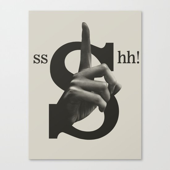 Sshh! Canvas Print