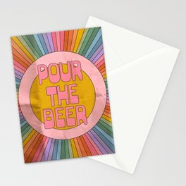 POUR THE BEER! Stationery Card