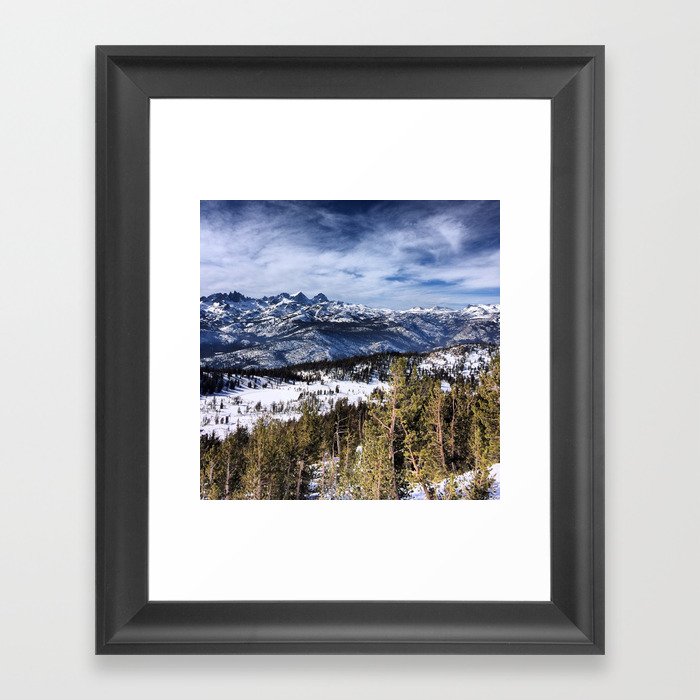 The Minarets, Sierra Nevada Mountains Framed Art Print