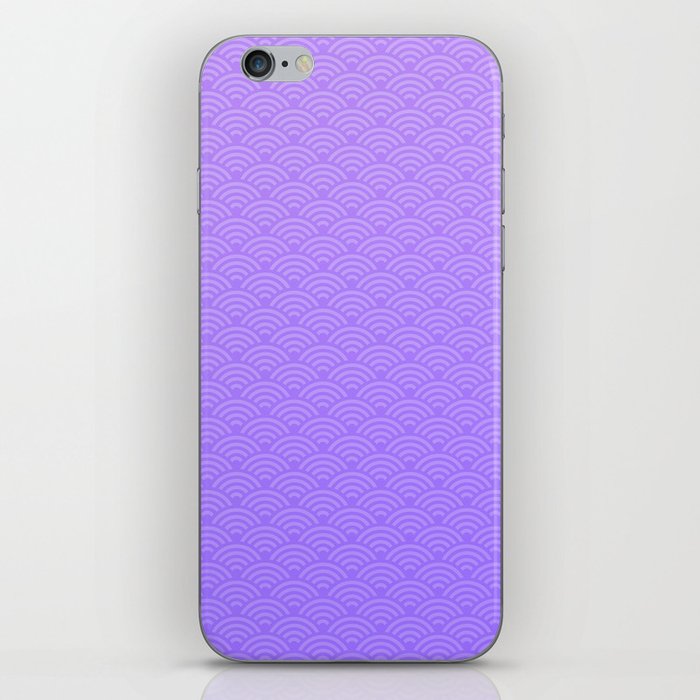 Lavender Purple Japanese Seigaiha Pattern iPhone Skin