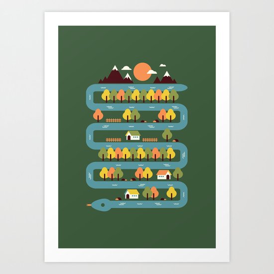 Snake River Art Print