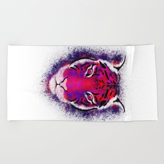 Berry Tiger Beach Towel