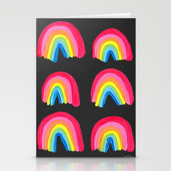 Rainbow Collection – Charcoal Stationery Cards