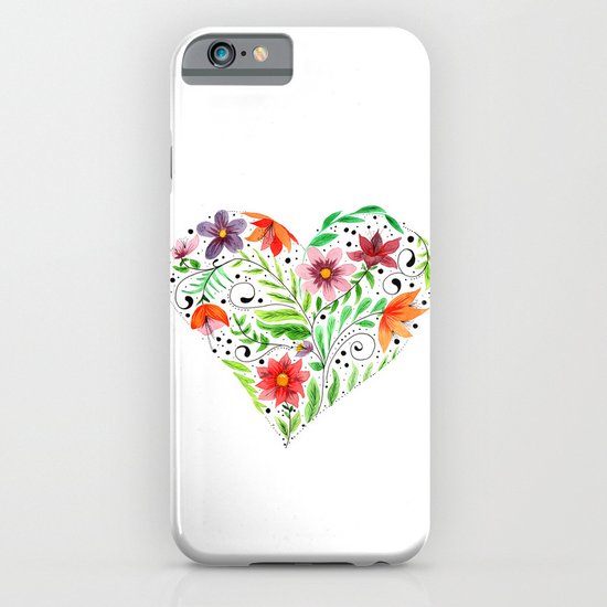 Heart of Flowers iPhone & iPod Case