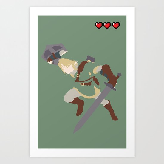 The Legend of Zelda - Link Art Print