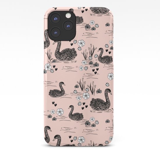 Swans Painting Cute Girly Trend Cell Phone Case With Swans Pattern Florals Hand Painted Blush Iphone Case By Charlottewinter Society6
