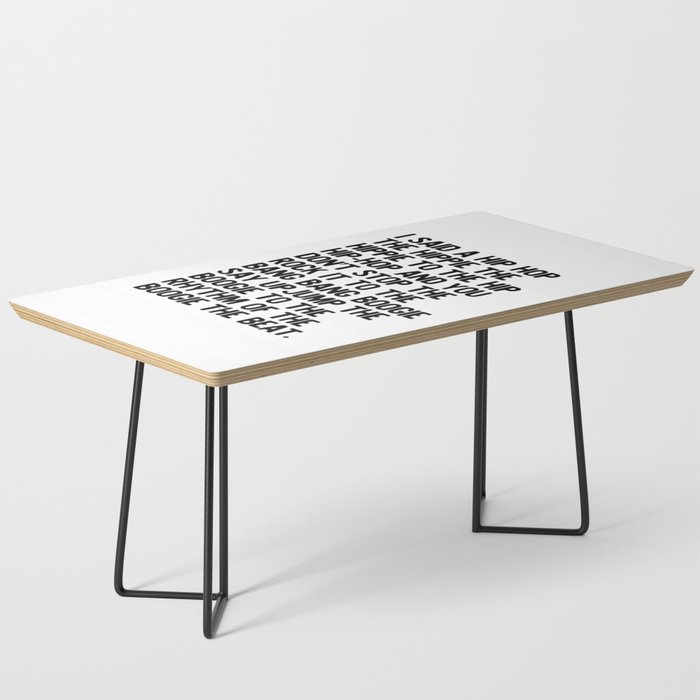 Rappers Delight Hip Hop Classic Music Coffee Table By Honeymoon Hotel Society6