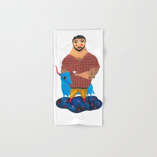 Paul Bunyan and Babe Hand & Bath Towel