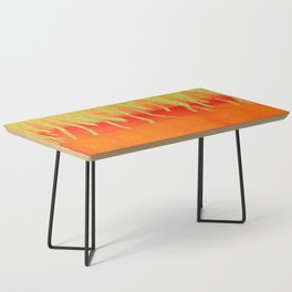 Modern Orange And Gold Watercolor Luxury Ombre Gradient Abstract Coffee Table