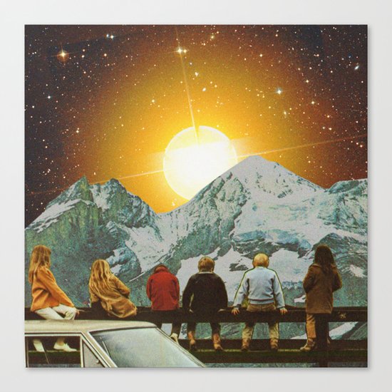 Children of mountain Canvas Print